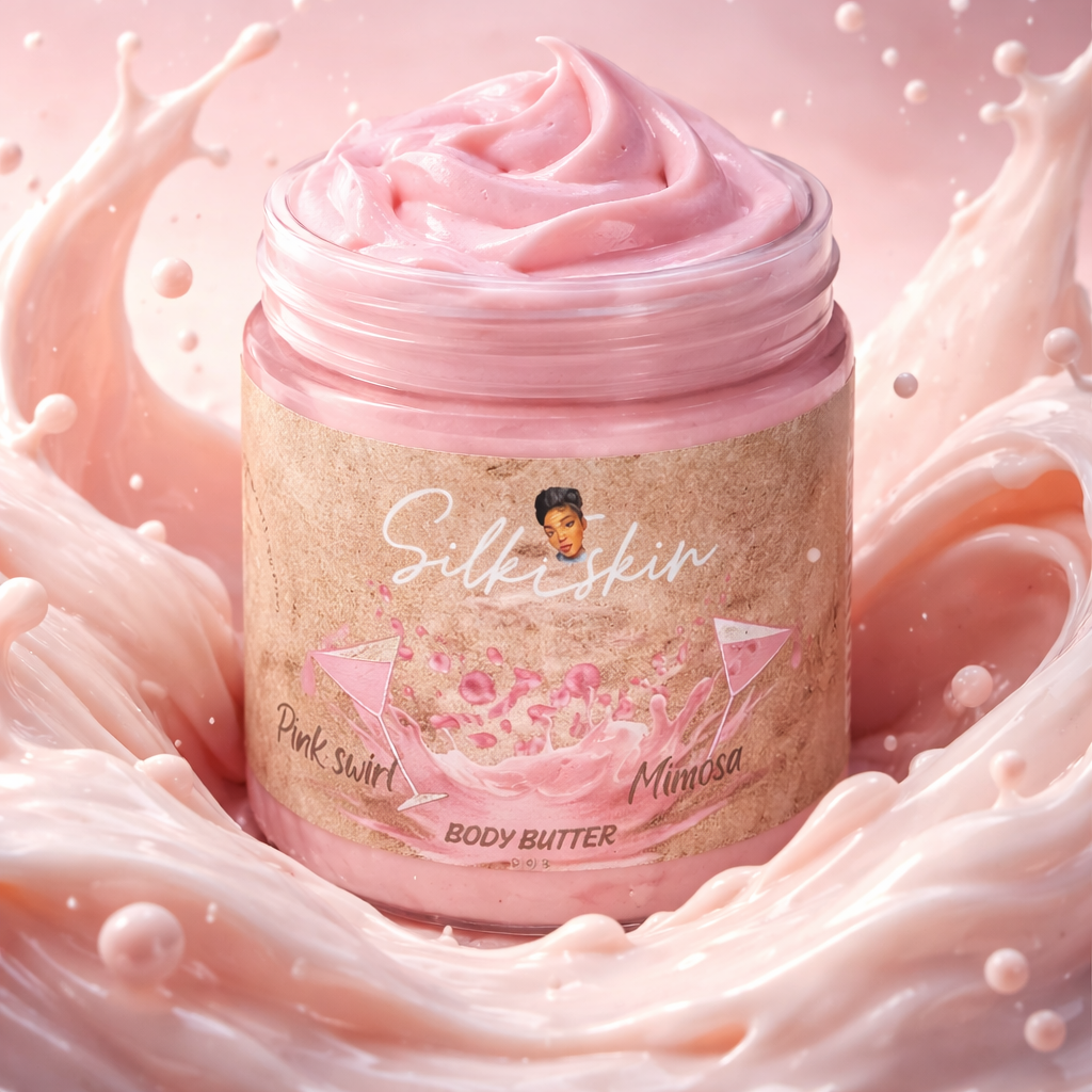 Pink Swirl Mimosa Whipped Body Butter